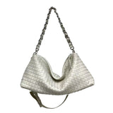 Women Leather Woven Large Tote Bags Zipper Chain Bags | PRUSES - PRUSES