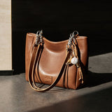 Women Luxury Large Chain Shoulder Tote Bag | PRUSES - PRUSES