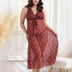 Women Plus Size Backless Polka Dot Mesh See - through Babydoll - PRUSES