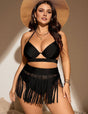 Women Plus Size Bikini Set with Fringed Edges | PRUSES - PRUSES