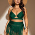 Women Plus Size Bikini Set with Fringed Edges | PRUSES - PRUSES
