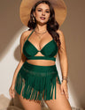 Women Plus Size Bikini Set with Fringed Edges | PRUSES - PRUSES