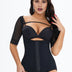 Women Plus Size Black Tummy Control Shapewear Bodysuit - PRUSES