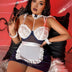 Women Plus Size Blue Maid Lingerie - PRUSES