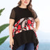 Women Plus Size Bold Spliced Top | PRUSES - PRUSES