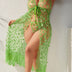 Women Plus Size Butterfly Lace Mesh Long Nightgown - PRUSES