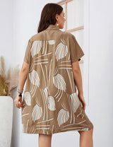 Women Plus Size Button - Down Loose - Fitting Long Shirt | PRUSES - PRUSES