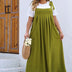 Women Plus Size Casual Solid Color Pleated Long Camisole Dress | PRUSES - PRUSES