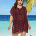 Women Plus Size Chiffon Fringe Panel Cover - Up | PRUSES - PRUSES