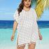 Women Plus Size Chiffon Fringe Panel Cover - Up | PRUSES - PRUSES