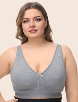 Women Plus Size Cotton Wireless Bra | PRUSES - PRUSES