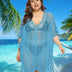 Women Plus Size Crochet Beach Dresses Cover Up - PRUSES