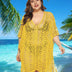 Women Plus Size Crochet Beach Dresses Cover Up - PRUSES