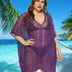 Women Plus Size Crochet Beach Dresses Cover Up - PRUSES