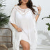 Women Plus Size Crochet Ruffled Beach Dress Cover - Up | PRUSES - PRUSES