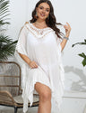 Women Plus Size Crochet Ruffled Beach Dress Cover - Up | PRUSES - PRUSES
