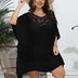 Women Plus Size Crochet Ruffled Beach Dress Cover - Up | PRUSES - PRUSES
