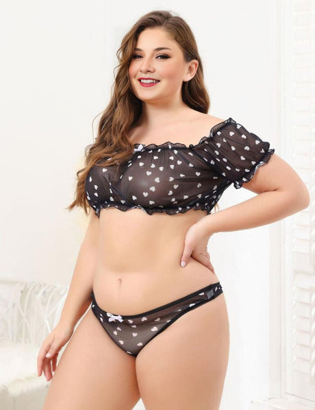 Women Plus Size Cute Girly One Shoulder Sexy Braset - PRUSES