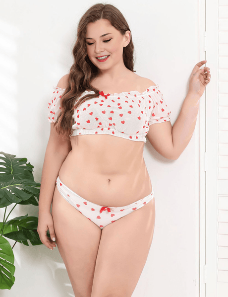 Women Plus Size Cute Girly One Shoulder Sexy Braset - PRUSES