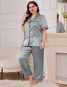 Women Plus Size Elegant Ice Silk Pajamas | PRUSES - PRUSES