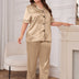 Women Plus Size Elegant Ice Silk Pajamas | PRUSES - PRUSES