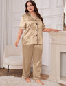 Women Plus Size Elegant Ice Silk Pajamas | PRUSES - PRUSES