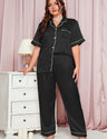 Women Plus Size Elegant Ice Silk Pajamas | PRUSES - PRUSES