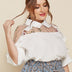 Women Plus Size Embroidered Ruffle Trim Collared Half Sleeve Blouse | PRUSES - PRUSES