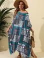 Women Plus Size Ethnic Print Loose Cover Up | PRUSES - PRUSES