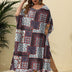 Women Plus Size Ethnic Print Loose Cover Up | PRUSES - PRUSES