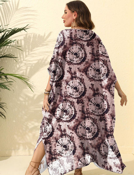 Women Plus Size Fireworks Print Cover - Up | PRUSES - PRUSES