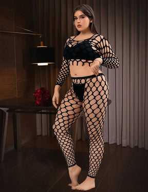 Women Plus Size Fishnet Bodystocking | PRUSES - PRUSES