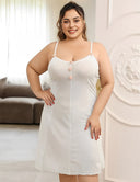 Women Plus Size Floral Appliques Semi Sheer Mesh Lingerie | PRUSES - PRUSES