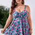 Women Plus Size Floral Conservative Two - Piece Swimsuit | PRUSES - PRUSES