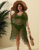 Women Plus Size Fringed Bikini Cover - up | PRUSES - PRUSES