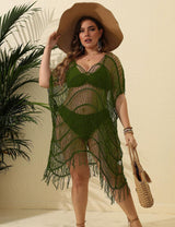 Women Plus Size Fringed Bikini Cover - up | PRUSES - PRUSES