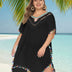 Women Plus Size Fringed Deep V - Neck Cover - Up | PRUSES - PRUSES