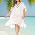 Women Plus Size Fringed Deep V - Neck Cover - Up | PRUSES - PRUSES