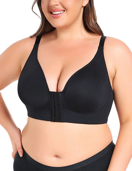 Women Plus Size Front clasp Wireless Posture Corrector Bra | PRUSES - PRUSES