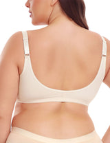 Women Plus Size Front Closure Pleated Wire - Free Bra | PRUSES - PRUSES