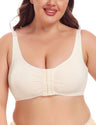 Women Plus Size Front Closure Pleated Wire - Free Bra | PRUSES - PRUSES