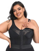 Women Plus Size Front Hook Body Shaping Long Bra | PRUSES - PRUSES