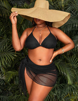 Women Plus Size Halter Triangle 3 Bikini Set | PRUSES - PRUSES