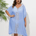 Women Plus Size Hand Crochet Patchwork Loose Bikini Cover - up - PRUSES