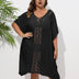 Women Plus Size Hand Crochet Patchwork Loose Bikini Cover - up - PRUSES