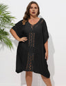 Women Plus Size Hand Crochet Patchwork Loose Bikini Cover - up - PRUSES