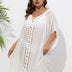 Women Plus Size Hand Crochet Patchwork Loose Bikini Cover - up - PRUSES