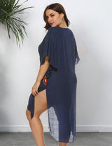 Women Plus Size Hand - Crocheted Mixed Color Patchwork Cover Up | PRUSES - PRUSES