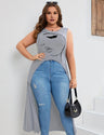 Women Plus Size High Low Hem Tank Top | PRUSES - PRUSES