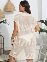 Women Plus Size Hollow Cover - Up Cardigan | PRUSES - PRUSES